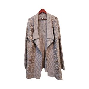 Coldwater Creek Lace Knit Cardigan